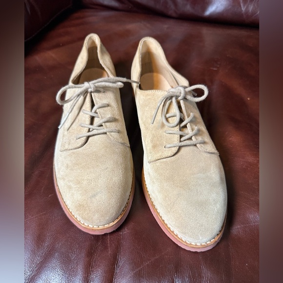 Rockport Suede Oxford Shoe Womens
11 Tan Leather Lace Up Comfort Retro
Saddle - Picture 1 of 8